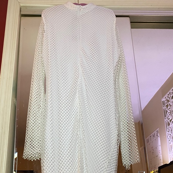 Fishnet Rebdolls White Dress with scrunch back - Picture 7 of 11